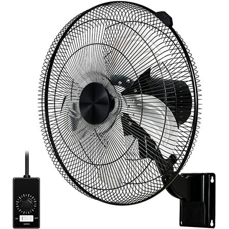 SIMPLE DELUXE 18 inch Wall-Mount Fan， Pro Version with remote Control HIFANXWALLMOUNTPRO18RC